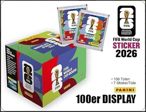 Panini FIFA World Cup 2026 Sticker Collection Box 100er